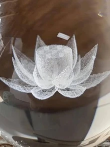 1 pieza Decoración de arte con patrón de loto bola de cristal - Multicolor - Ver 5