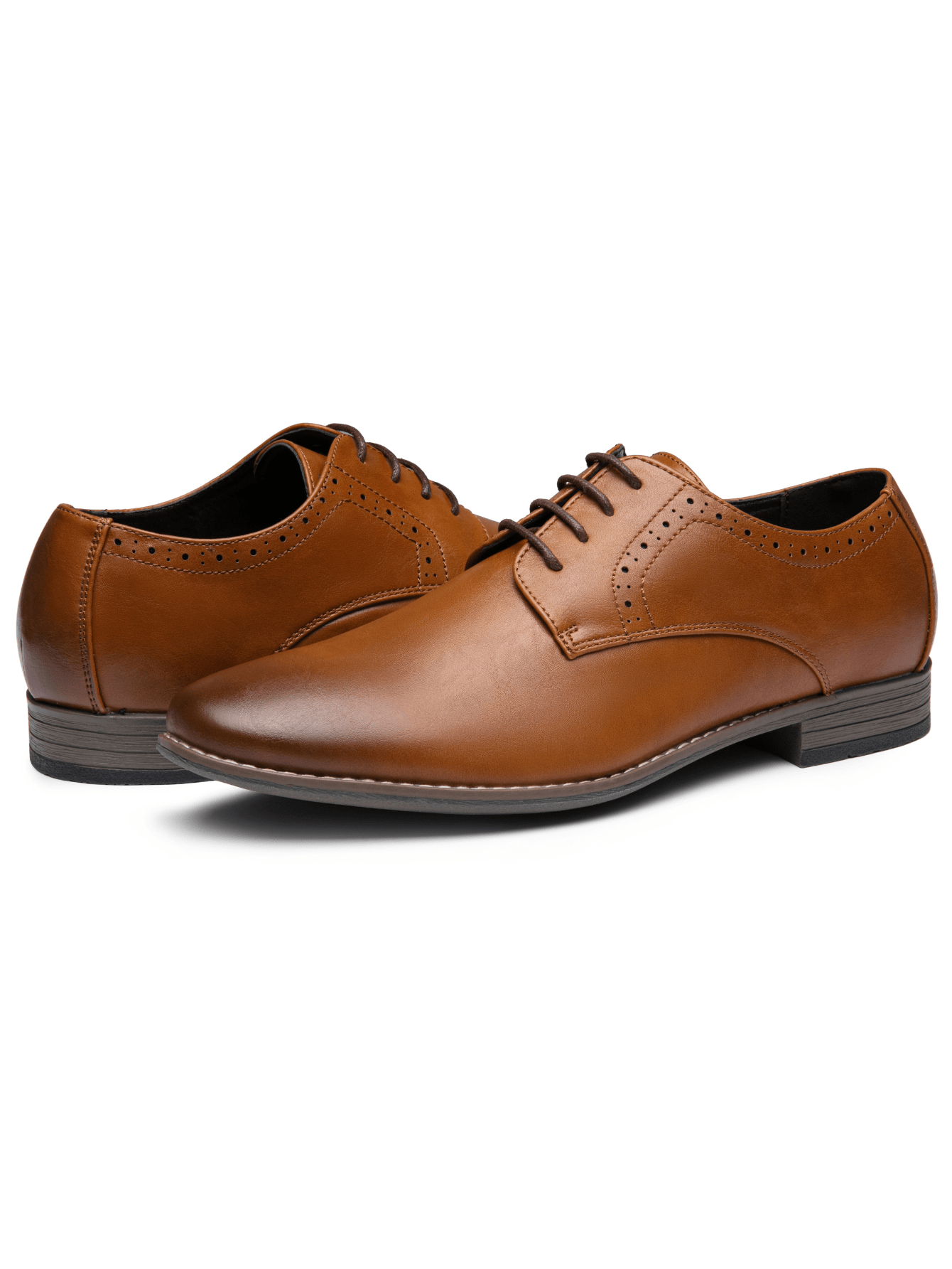 SHOESMALL Men's Oxford Plain Toe Dress Shoes Classic Formal Derby Shoes