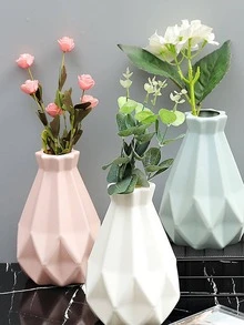 1 pieza Florero con textura de plástico - Rosa - Ver 5