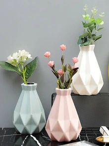 1 pieza Florero con textura de plástico - Rosa - Ver 7