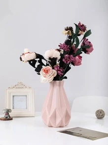 1 pieza Florero con textura de plástico - Rosa - Ver 1