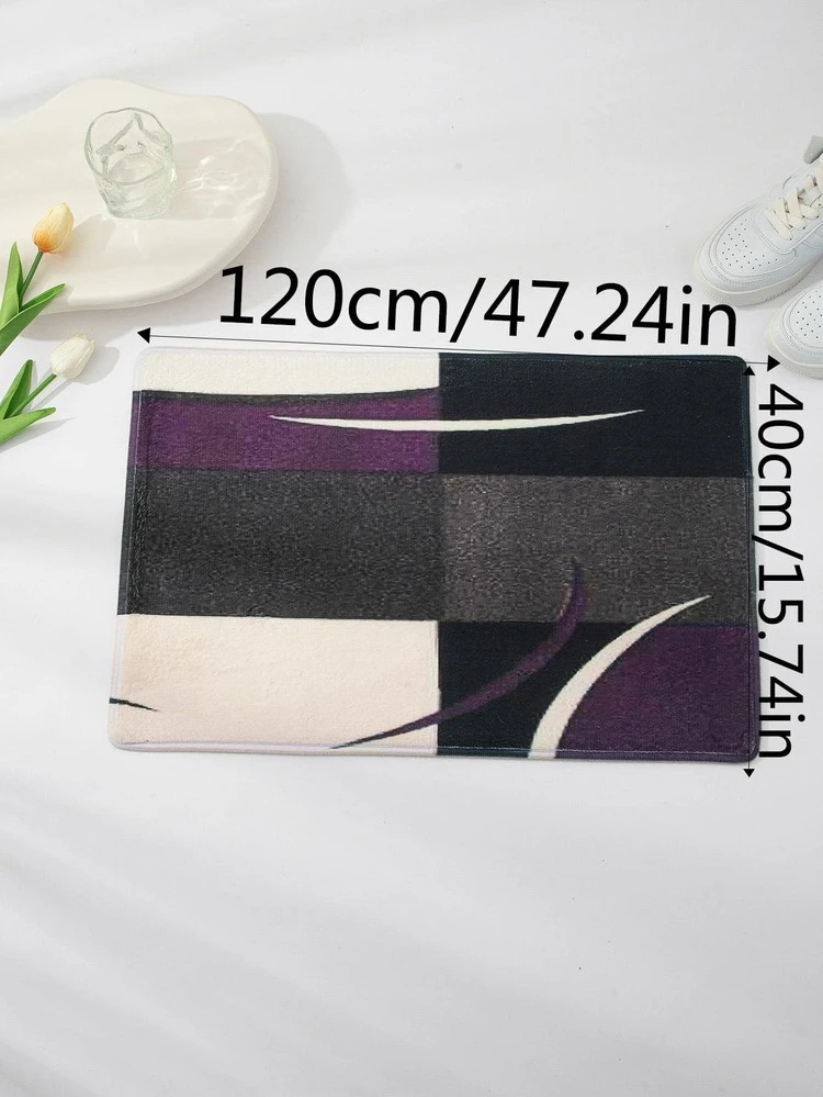 พรมห้องน้ำ 1 ผืน ลายเรขาคณิต พรมห้องน้ำ โมเดิร์น โพลีเอสเตอร์ ซับน้ำได้ดี สำหรับ ห้องน้ำ - มัลติคัลเลอร์ - ดู 7