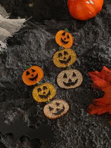 Halloween Pumpkin Drop Earrings - 1# - View 4