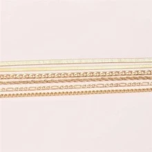 時尚鋅合金極簡手環適合女士日常裝飾 - 金色 - 查看 5