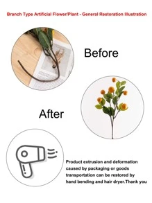 1入組人造橘色 - 橘色 - 查看 7