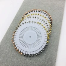 40pcs/Set Simple Round Head Scarf Pin , Versatile, And Stylish Brooch - Rose Gold - View 2