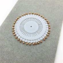 40pcs/Set Simple Round Head Scarf Pin , Versatile, And Stylish Brooch - Rose Gold - View 3