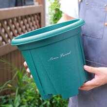 1pc Letter Graphic Flower Planter - Green - View 2