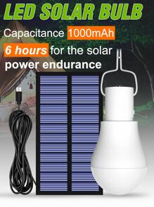 CanLing 1pc PC LED Bulb With USB & Hook, Modernist Portable Solar Bulb For Household, Outdoor Garden Lighting For Pathway, Yard, Patio