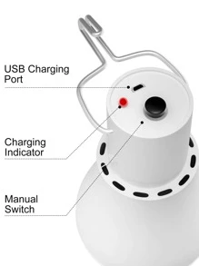 CanLing 1pc PC LED Bulb With USB & Hook, Modernist Portable Solar Bulb For Household, Outdoor Garden Lighting For Pathway, Yard, Patio