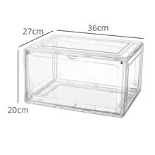 1 pezzo trasparente Scarpe trasparente PMMA unisex Accessori per Scarpe