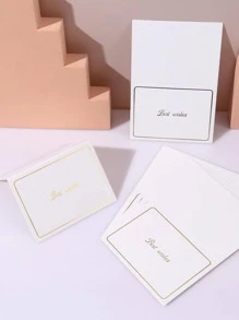 10入組字母圖案賀卡 - 彩色 - 查看 2