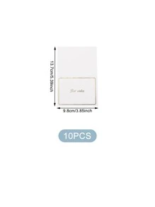 10入組字母圖案賀卡 - 彩色 - 查看 4