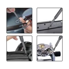 Conjunto De 24 Destornilladores De Precisión - Adecuados Para El Mantenimiento Y Desmontaje De Computadoras Y Teléfonos - Negro - Ver 5