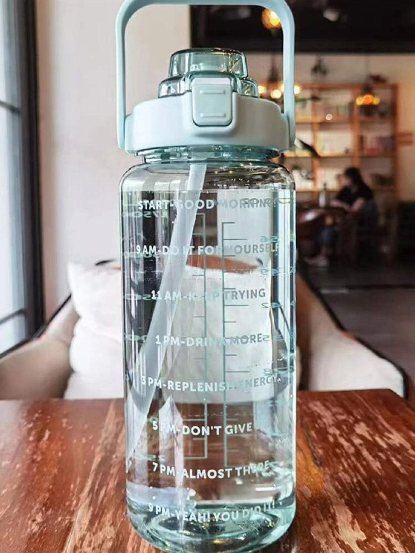 1pc Slogan Graphic Water Bottle | SHEIN