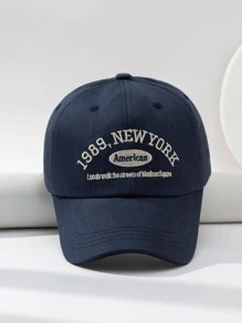 男士字母刺繡棒球帽街頭風