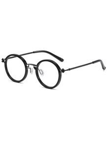 Kính mắt gọng tròn nam trong suốt Phụ kiện kính mắt - màu đen - Xem 6