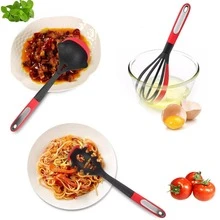 6 piezas Set utensilios de cocina de silicona - Rojo - Ver 4
