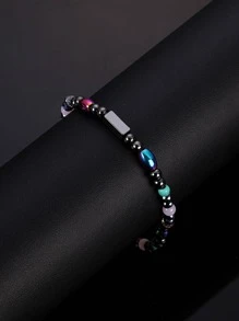 Vòng chân đính cườm đá 1 cái - Nhiều màu - Xem 6