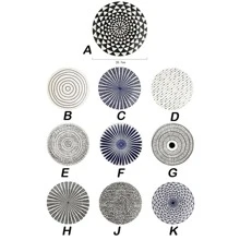 1pc Geometric Pattern Plate - Multicolor - View 10