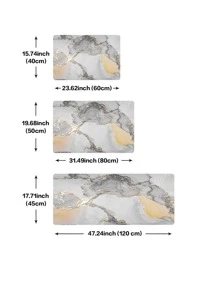 1 tấm thảm nhà bếp bằng đá cẩm thạch, thảm nhà bếp polyester hiện đại cho nhà bếp - Nhiều màu - Xem 4
