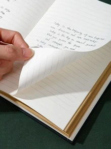1pc Flower Pattern Notebook , Simple Multi-purpose Journal Notebook For Hand Account - Multicolor - View 7