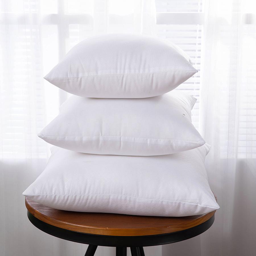 1pc Throw Pillows White, 18 X 18 Inches Pillows For Sofa, Bed And Couch