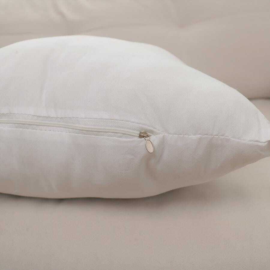 1pc Throw Pillows White, 18 X 18 Inches Pillows For Sofa, Bed And Couch