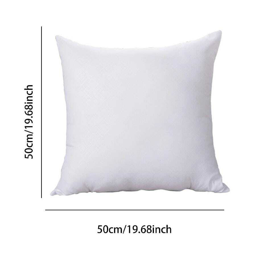 1pc Throw Pillows White, 18 X 18 Inches Pillows For Sofa, Bed And Couch