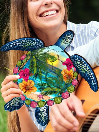 1 pieza Colgante de pared tortuga diseño signo