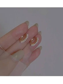 Bông tai lủng lẳng - Bạc - Xem 2