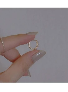 Bông tai lủng lẳng - Bạc - Xem 3