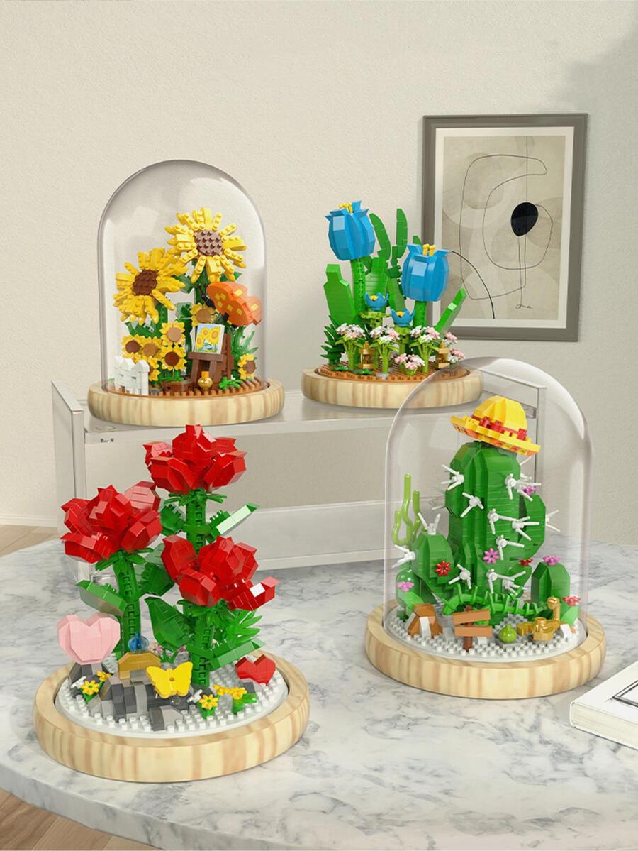 1件套DIY美麗花束帶花建築成套工具展示物品 - 綠色 - 查看 1