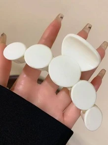 3/1 cái (S) Kẹp tóc bằng nhựa nhẹ, màu cà phê, tròn thanh lịch, kích thước lớn, màu đen, dành cho nữ, phụ kiện tóc phong cách tối giản, đa năng, thích hợp sử dụng hàng ngày, rửa mặt/tóc, trang điểm, kẹp tóc phù hợp với trang phục, kẹp tóc, kẹp tóc, kẹp tóc mùa thu đông, trang phục đi nghỉ cho nữ - Nhiều màu - Xem 6