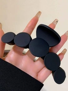 3/1 cái (S) Kẹp tóc bằng nhựa nhẹ, màu cà phê, tròn thanh lịch, kích thước lớn, màu đen, dành cho nữ, phụ kiện tóc phong cách tối giản, đa năng, thích hợp sử dụng hàng ngày, rửa mặt/tóc, trang điểm, kẹp tóc phù hợp với trang phục, kẹp tóc, kẹp tóc, kẹp tóc mùa thu đông, trang phục đi nghỉ cho nữ - Nhiều màu - Xem 8