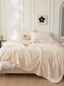 1 Stück einfarbige Decke, minimalistischer, einfarbig gewebter Stoff, mehrere Größen, warm haltende Decke für Zuhause, die ganze Saison über