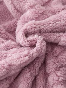 1pc Solid Color Blanket, Minimalist Plain Woven Fabric Multi-size Warm Keeping Blanket For Home, All Season - Purple - View 10