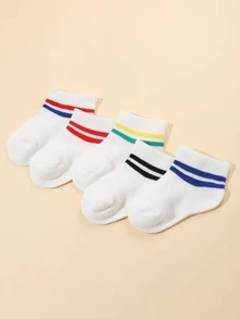 5 đôi tất thoáng khí kẻ sọc rỗng cho bé - Nhiều màu - Xem 3