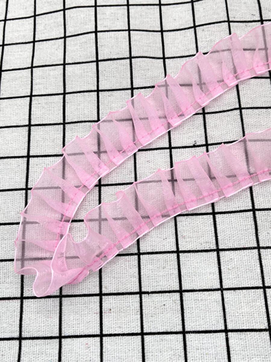 1 chiếc đồng bằng vải ren tự làm - Hồng - Xem 1