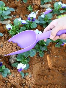 1pc Plain Plastic Gardening Shovel - Purple - View 2