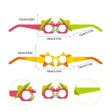 1set Sun & Starfish Design Party Glasses - Blue - View 3