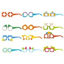 1set Sun & Starfish Design Party Glasses - Blue - View 2