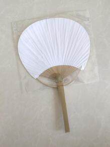 1入組普通手動風扇，家用簡約普通手動風扇 - 白色 - 查看 2