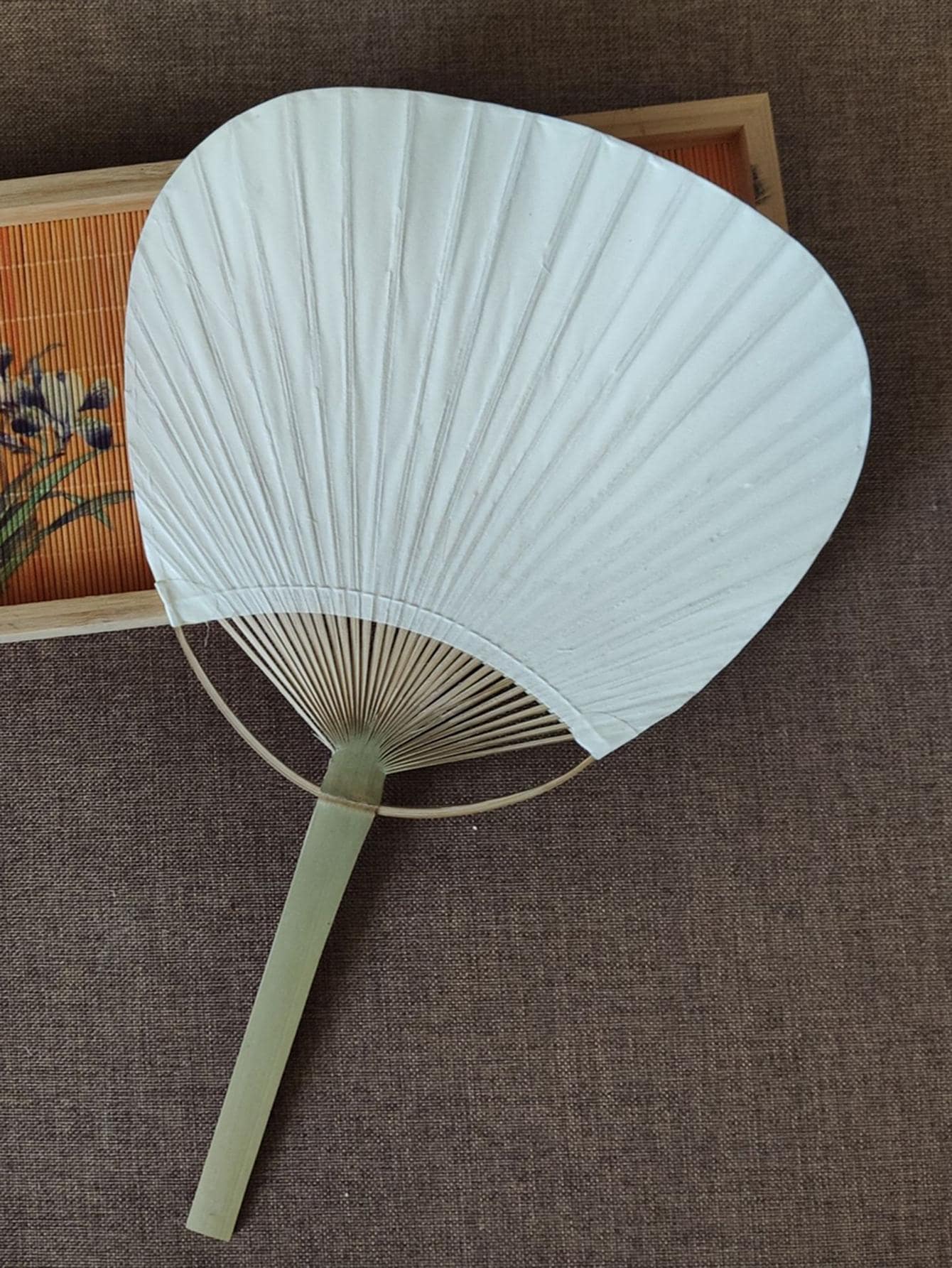 1入組普通手動風扇，家用簡約普通手動風扇 - 白色 - 查看 1