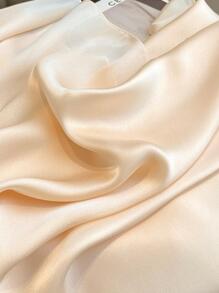 1入組女士素色防曬休閒圍巾適用於日常生活 - 米色 - 查看 3