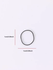 600入组女士素色休閒一次性髮圈適用於日常生活