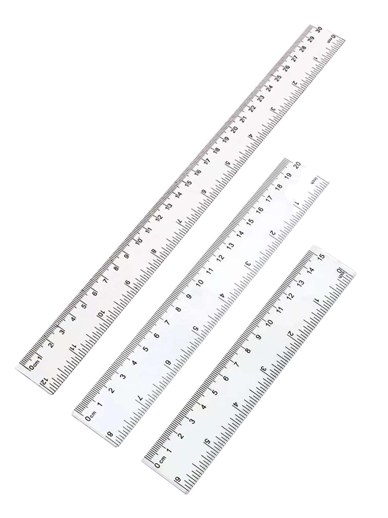 1pc PS Clear Ruler, Modern Portable Ruler For Student,Back To School Essentials,Creative Gift For Thanksgiving, Christmas, Birthday Halloween Decoration Back To School - Multicolor - View 1