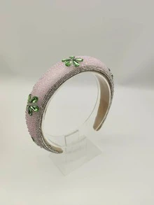 1pc Women Rhinestone Flower & Bead Decor Glamorous Headband For Daily Life - Multicolor - View 1