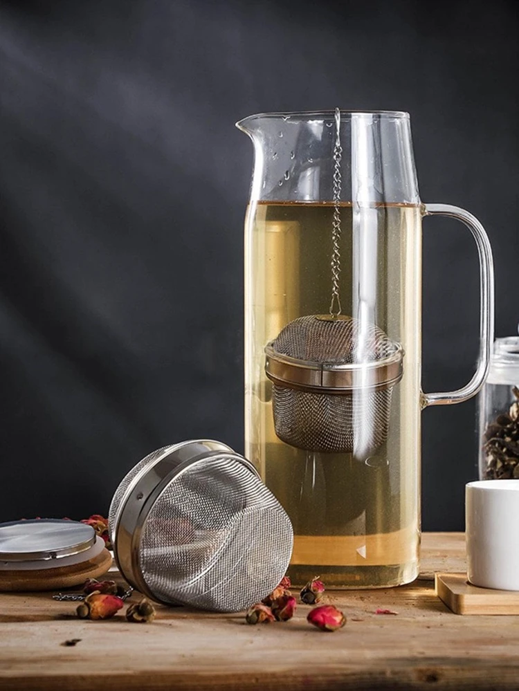 1pc Stainless Steel Tea Filter, Minimalist Portable Tea Filter For Kitchen Back To School