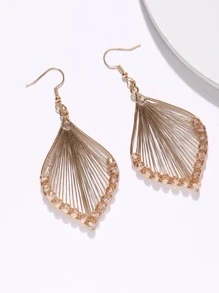 1 Đôi Bohemian Rhinestone Trang Trí Bông Tai Giọt Hình Học Cho Phụ Nữ Cho Kỳ Nghỉ - Rượu sâm banh - Xem 2